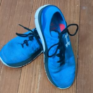 Under Armour Kids Blue and Black Sneakers